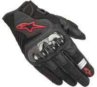 ALPINESTARS - Guanti SMX-1 Air V2 Nero / Rosso Fluo Nero,Rosso M