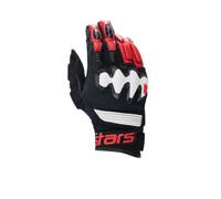 Alpinestars guanto in pelle uomo Halo - 1304 Black White Bright Red L