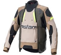 Alpinestars Halo Drystar Giacca tessile moto, verde-marrone, taglia 2XL per maschi