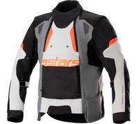 Alpinestars Harok, giacca tessile Drystar 4XL male Nero/Grigio/Grigio Chiaro/Arancione