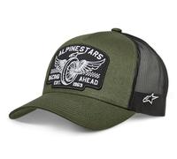 Cappello Alpinestars Heritage Patcher verde-nero