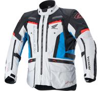 Alpinestars Honda Bogota Pro Drystar Giacca tessile impermeabile per moto, grigio-rosso-blu, taglia L per maschi