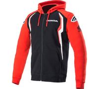 Alpinestars Honda Felpa con cappuccio zip, nero-rosso, taglia 3XL per maschi