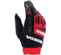 Alpinestars Honda Full Bore Guanti da motocross, nero-rosso, taglia S