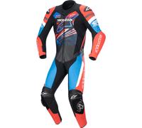 Alpinestars GP Force Honda, tuta in pelle 1pz. 50 male Nero/Rosso Chiaro/Blu