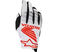 Alpinestars Honda Radar, guanti XXL male Bianco/Nero/Rosso Chiaro