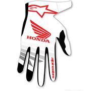 Alpinestars Honda Radar, guanti M male Bianco/Nero/Rosso Chiaro