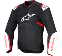 Alpinestars Honda T-Sps Air V2 Giacca tessile da moto, nero-bianco-rosso, taglia M per maschi