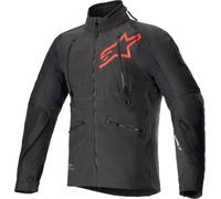 Alpinestars Hyde XT Stretch Drystar XF giacca tessile moto impermeabile, nero/rosso, Taglia S
