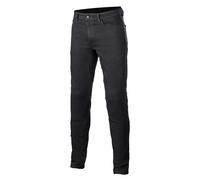 Alpinestars Argon Slim Fit Denim Pantaloni tessili moto, nero, taglia 34