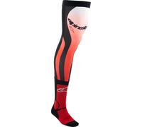 Alpinestars Knee Brace Calze Motocross, bianco-rosso, taglia S M per maschi