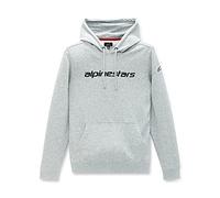 Alpinestars, Linear Hoodie, Felpa con Cappuccio, Grey Heather., L, Uomo