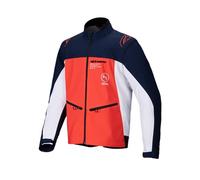 Alpinestars Lite-Dura Softshell Giacca da motocross, arancione/bianco/blu, 3XL