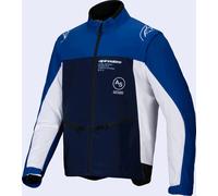 Alpinestars Lite-Dura Softshell Giacca da motocross, blu/bianco, Taglia XL