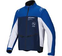 Alpinestars Lite-Dura Softshell Giacca da motocross, bianco-blu, taglia 3XL per maschi