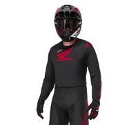 Alpinestars Honda Racer Iconic Maglia Motocross, nero/rosso, Taglia M