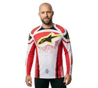 Maglia Cross Alpinestars Techstar Nomur Grigio/Rosso/NeroL Grigio,Rosso,Nero