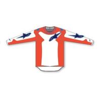 ALPINESTARS - MAGLIA MOTOCROSS FLUID GRID - BIANCO/ARANCIONE/BLU