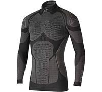 Alpinestars Ride Tech Top Long Sleeve Winter, Nero/Grigio, XL/XXL