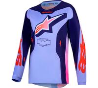 Alpinestars Fluid Hunt Maglia giovanile di motocross, viola/rosa, Taglia M