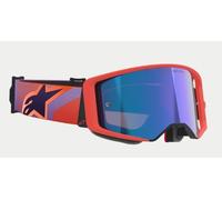 ALPINESTARS - MASCHERINA MOTOCROSS SUPERTECH CORP LENTE A SPECCHIO BLU - ARANCIO