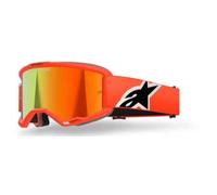 ALPINESTARS - MASCHERINA MOTOCROSS VISION 5 CORP LENTE A SPECCHIO ROSSO - ARANCI