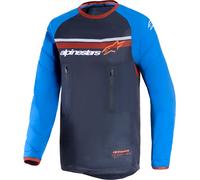 Alpinestars Maxdura Dual Motocross Jersey, rosso/blu, S