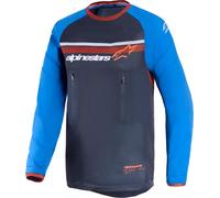 Alpinestars Maxdura Dual Maglia Motocross, grigio-blu, taglia XL per maschi