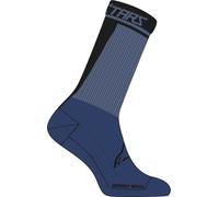 Alpinestars Merino 24 Calze da bicicletta, nero-blu, taglia M per maschi