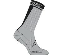 Alpinestars Merino 24 Calze da bicicletta, nero-grigio, taglia S per maschi