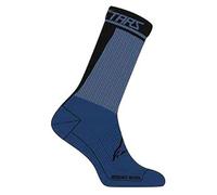 Alpinestars Merino 24 Calze da bicicletta, nero-blu, taglia S per maschi