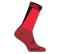 Alpinestars Merino 24 Calze da bicicletta, nero-rosso, taglia M per maschi