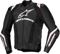 Alpinestars Missile Ignition V3 giacca in pelle da moto traforata, nero-bianco, taglia 54 per maschi
