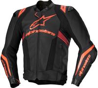 Alpinestars Missile Ignition V3 giacca in pelle da moto traforata, nero-rosso, taglia 48 per maschi