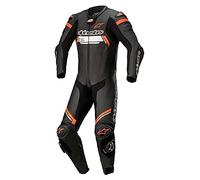 Alpinestars Missile V2 Accensione Pelle Suit 1 PC (Nero/Rosso Fluo, 46)