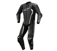 Alpinestars Missile V2 Costume da moto monopemo in pelle, nero/bianco, 52