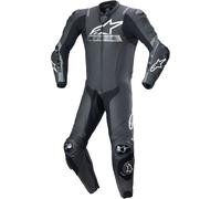 Alpinestars Missile V2 Ward traforato One Piece Moto Tuta in pelle, nero-grigio, taglia 54 per maschi