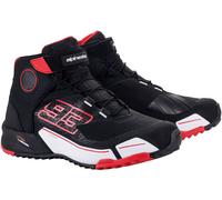 Alpinestars MM93 CR-X Drystar Scarpe da moto, nero-bianco-rosso, taglia 40 41