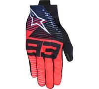 Alpinestars MM93 Reef V2, guanti S male Nero/Rosso Fluo/Blu Scuro/Bianco