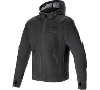 Alpinestars Moflow Air Tech Felpa con cappuccio e zip da moto, nero, Taglia M