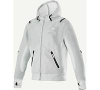 Alpinestars Moflow Air Tech Felpa con cappuccio e zip da moto, grigio, taglia 2XL per maschi