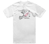§T-Shirt Alpinestars MX Helmet CSF Bianca§
