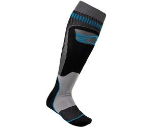 Alpinestars MX Plus-1 Calzini Motocross, nero/grigio, Taglia S