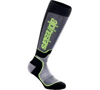 Alpinestars MX Plus, calzini M male Nero/Grigio/Giallo Fluo