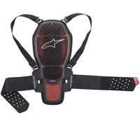 Paraschiena Alpinestars Nucleon KR-1 Celli Trasparente-Rosso-Nero XS Nero