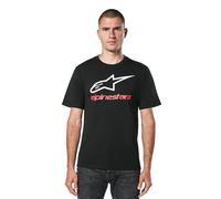 §T-Shirt Alpinestars Always 2.0 CSF Nero-Bianco-Rosso§