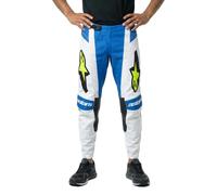 Alpinestars Techstar Knif Pantaloni da motocross, blu-giallo, taglia 40 per maschi