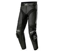 Alpinestars Missile V3 Pantaloni Moto in Pelle, nero-bianco, taglia 52 per maschi