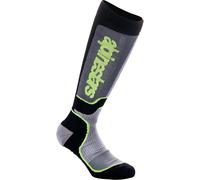 Alpinestars Plus Calze Motocross Giovani, nero/grigio/giallo, Taglia M/L