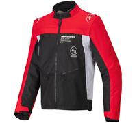 Alpinestars Pro-Dura, giacca in tessuto 3XL male Nero/Rosso Chiaro/Bianco
